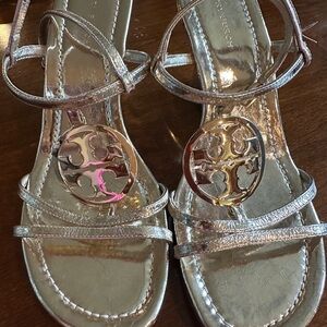 Tory Burch Metallic Sandals